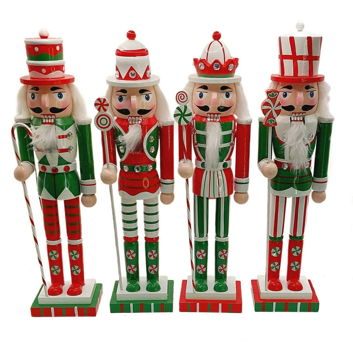 Christmas Nutcracker. Wizardi Classic Wooden Festive Decoration F07M14-31-N01702D