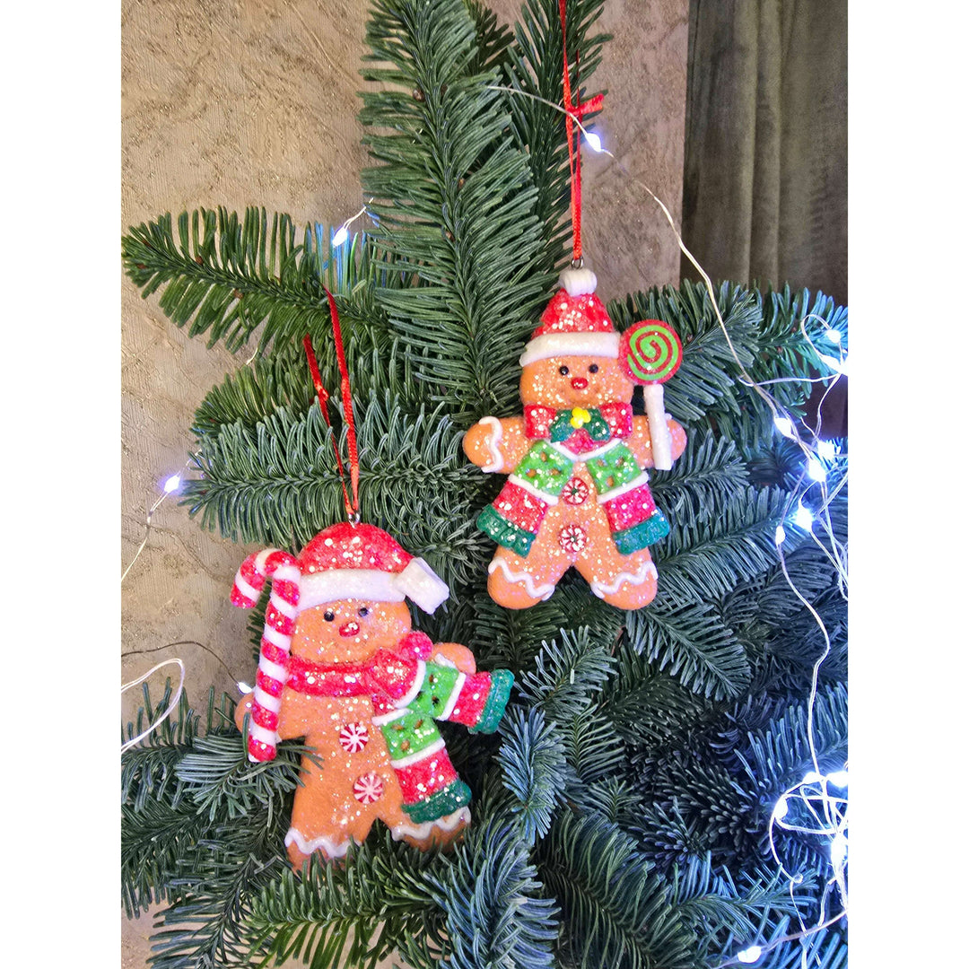 Christmas Ornament - Gingerbread Man. Wizardi Festive Decoration F07-N2-5-AEE046C