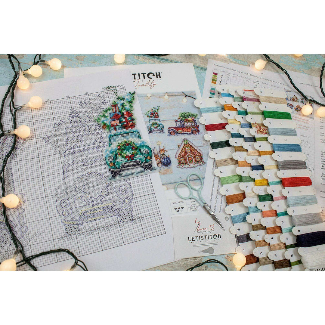 Christmas Ornaments Kit L8051 Counted Cross Stitch Kit