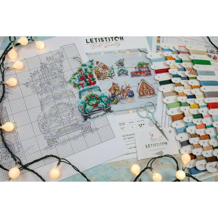 Christmas Ornaments Kit L8051 Counted Cross Stitch Kit