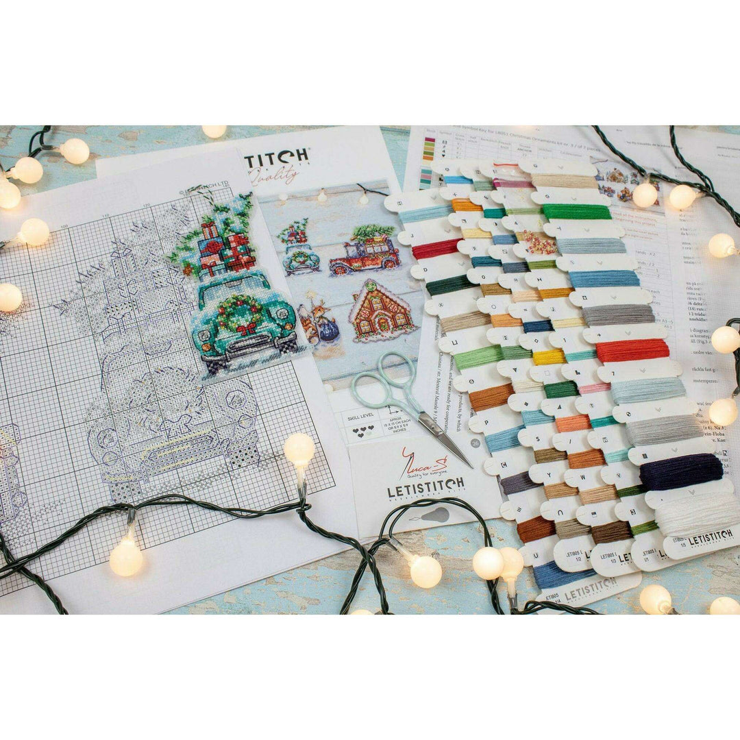 Christmas Ornaments Kit L8051 Counted Cross Stitch Kit
