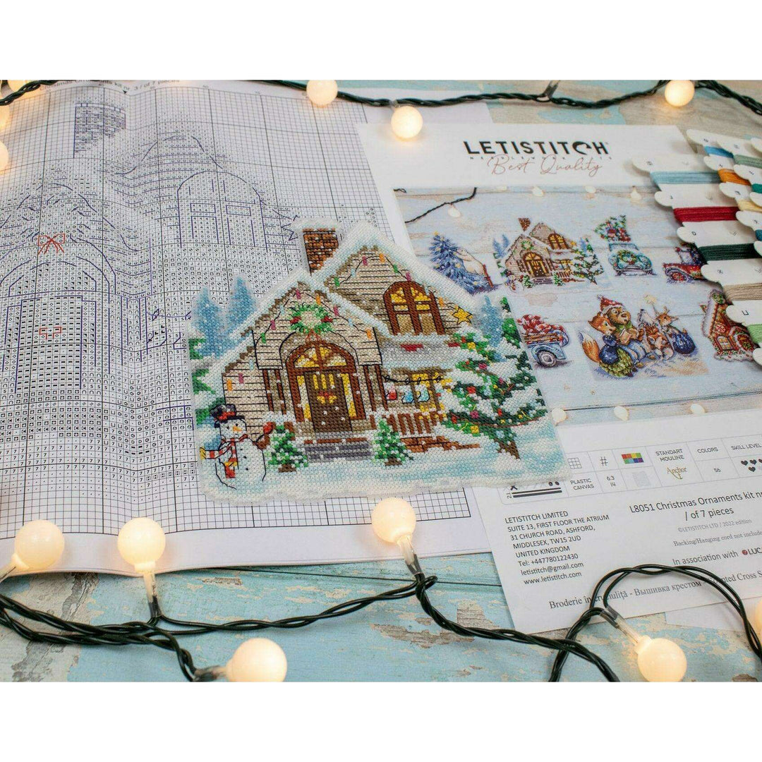 Christmas Ornaments Kit L8051 Counted Cross Stitch Kit