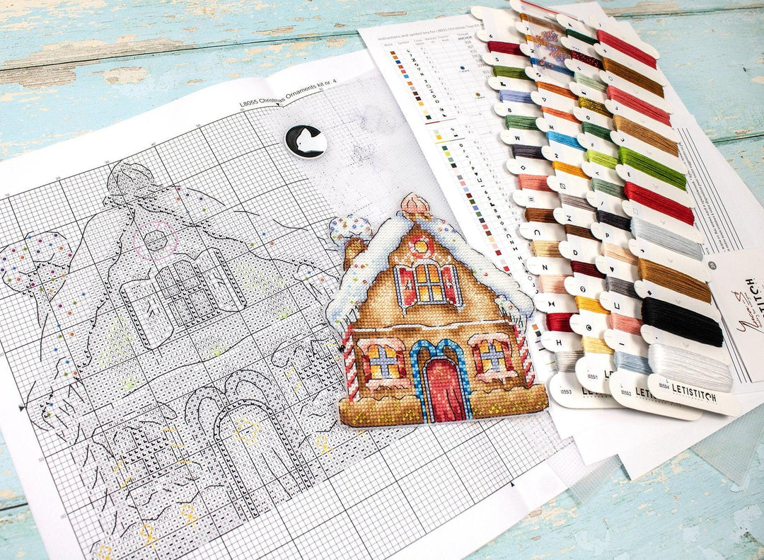 Christmas Ornaments Kit L8055 Counted Cross Stitch Kit