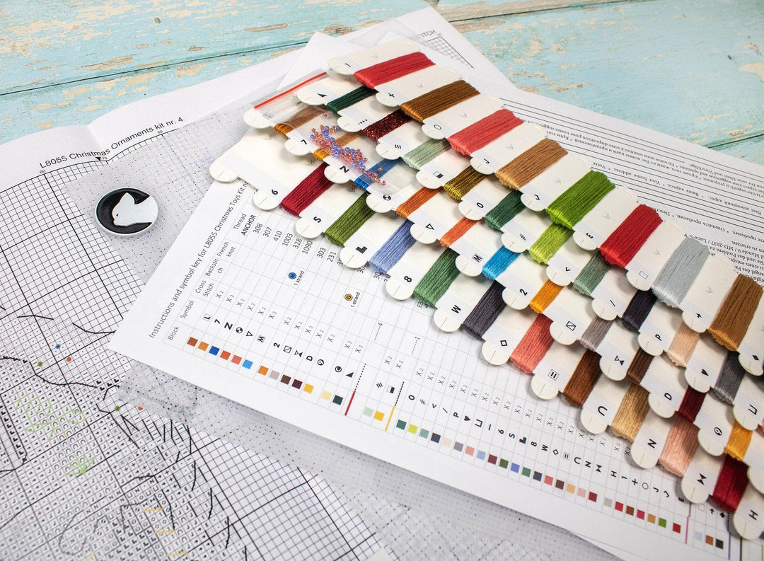 Christmas Ornaments Kit L8055 Counted Cross Stitch Kit