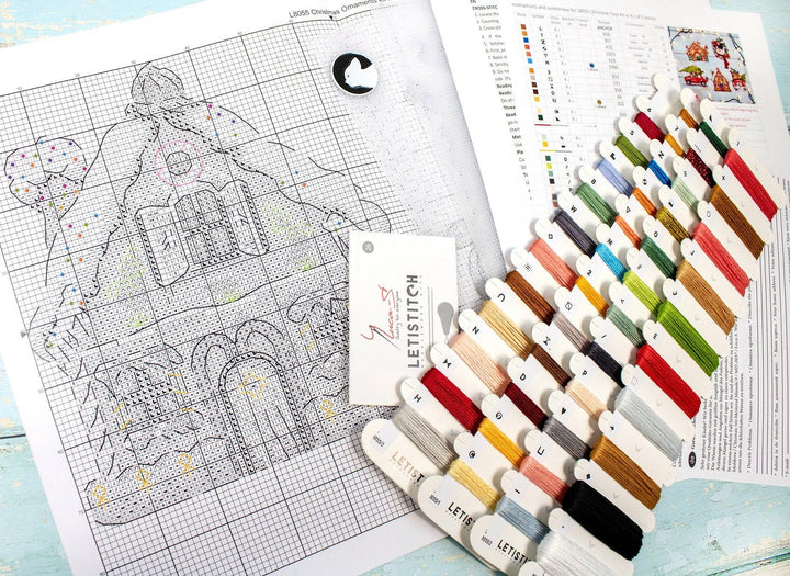 Christmas Ornaments Kit L8055 Counted Cross Stitch Kit