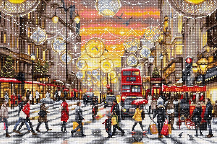Christmas Shopping BU5007L Counted Cross-Stitch Kit
