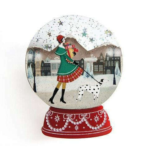 Christmas Shopping Snow Globe Brooch by Laliblue - Quirks!