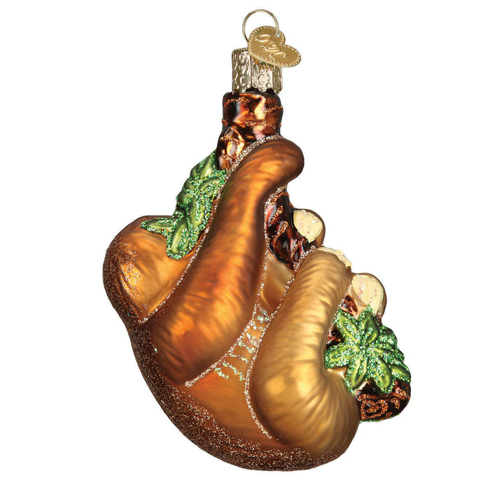 Old World Christmas Sloth Blown Glass Ornament