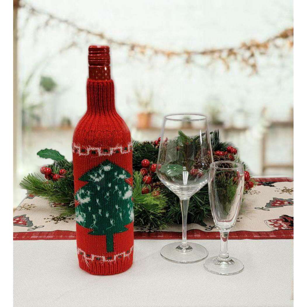 Christmas Tree Bottle Cover F07M5-7E