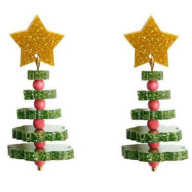 Christmas Tree Earrings by LaliBlue - Quirks!