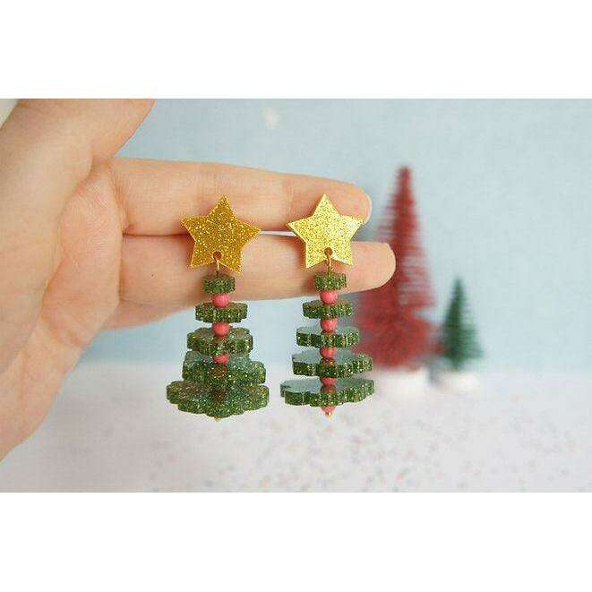 Christmas Tree Earrings by LaliBlue - Quirks!