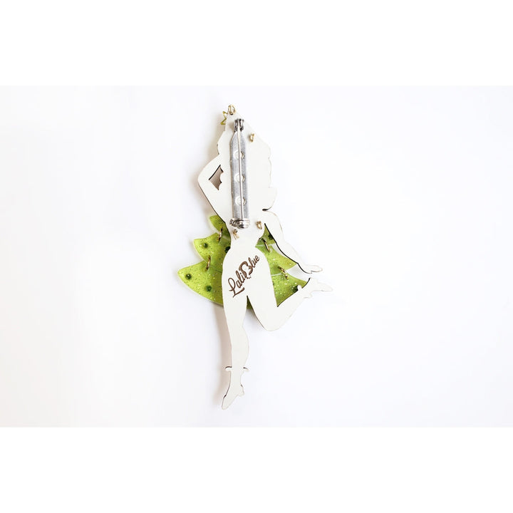 Christmas Tree Girl Brooch by Laliblue 4
