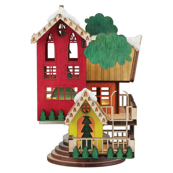 Old World Christmas Christmas Tree House Blown Glass Ornament