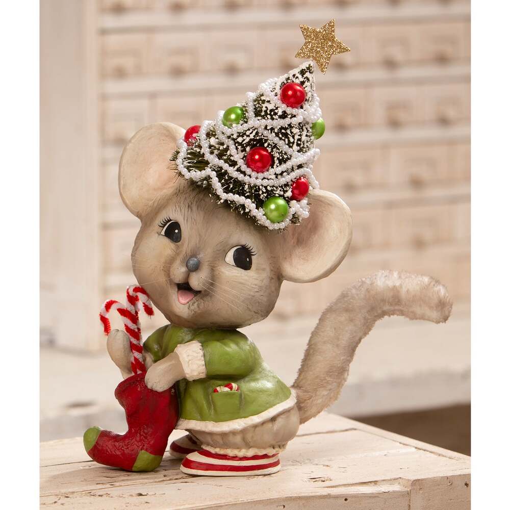 Christmas Tree Memzi Mouse by Bethany Lowe Designs 1