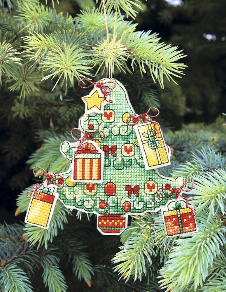 Christmas tree toy. Plastic Canvas Cross-stitch kit T-05C