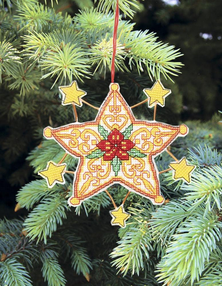 Christmas tree toy. Plastic Canvas Cross-stitch kit T-07C
