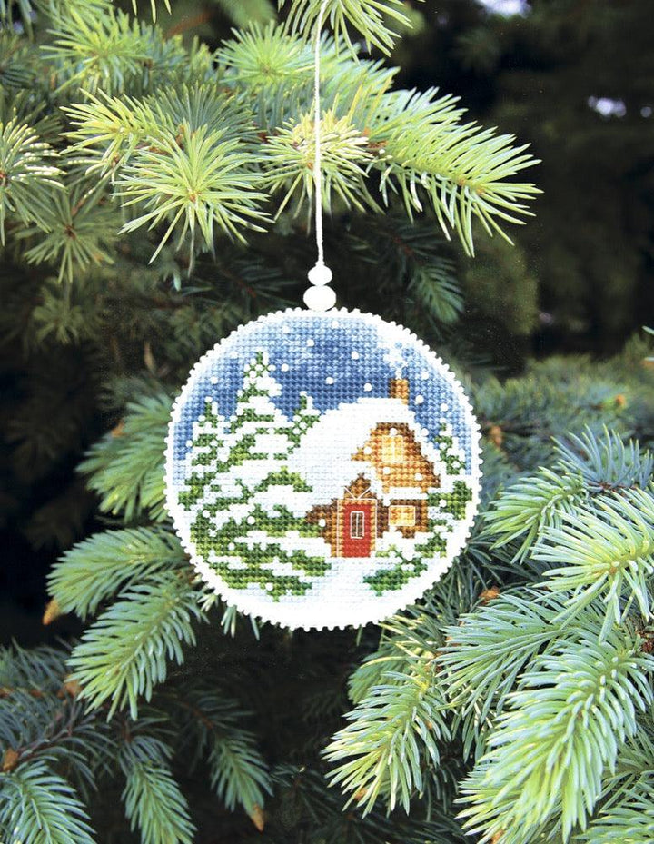 Christmas tree toy. Plastic Canvas Cross-stitch kit T-15C
