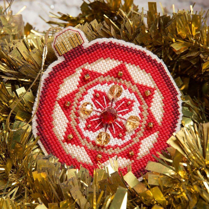 Christmas tree toy. Plastic Canvas Cross-stitch kit T-11C