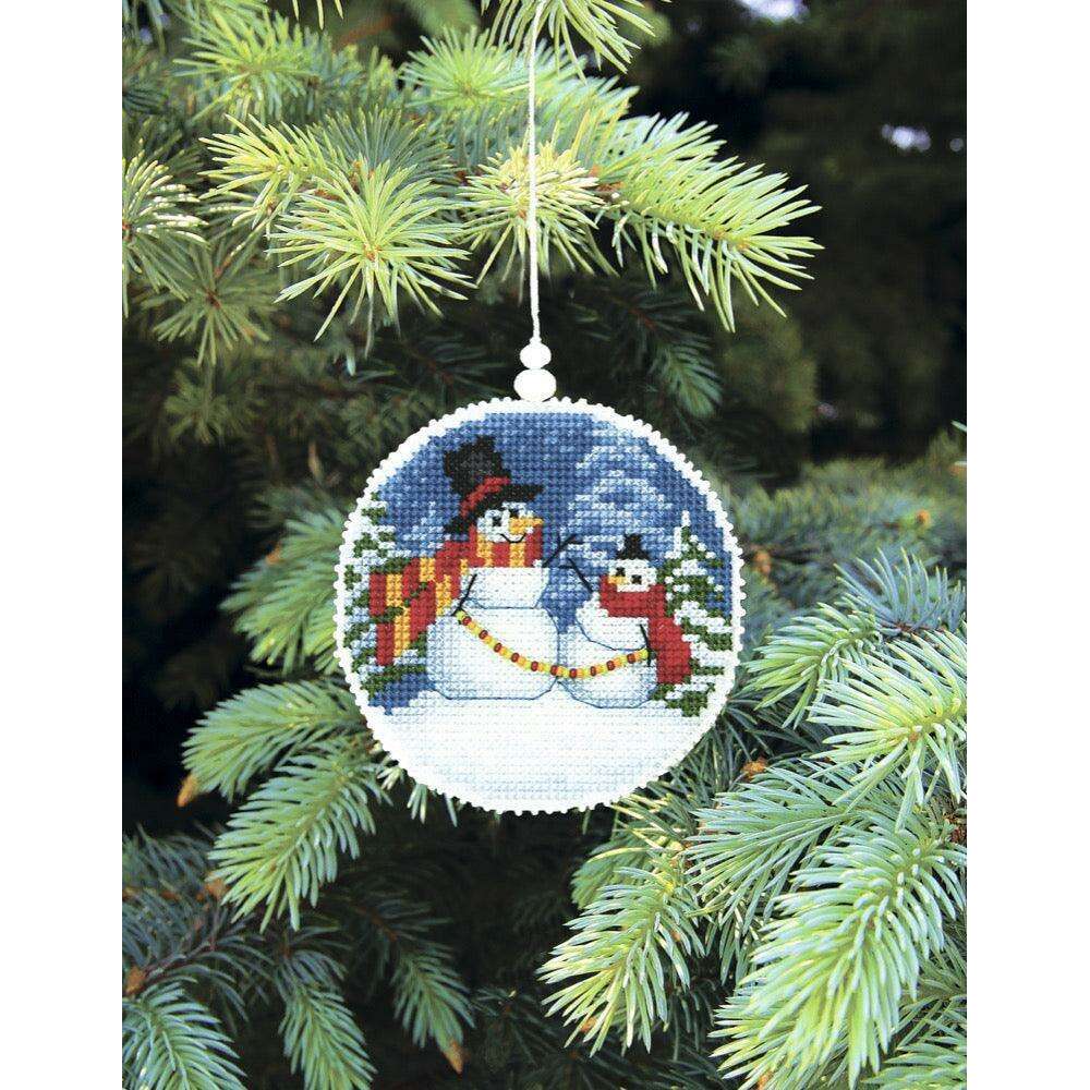 Christmas tree toy. Plastic Canvas Cross-stitch kit T-21C  "Winter evening"