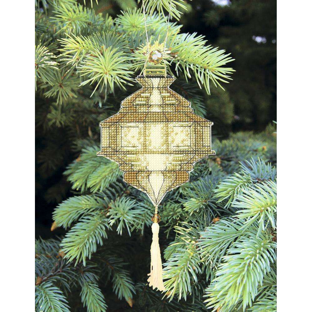 Christmas tree toy. Plastic Canvas Cross-stitch kit T-25C "Colorful lanterns"