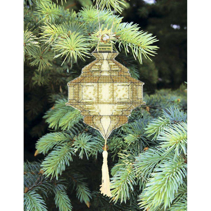 Christmas tree toy. Plastic Canvas Cross-stitch kit T-25C "Colorful lanterns"