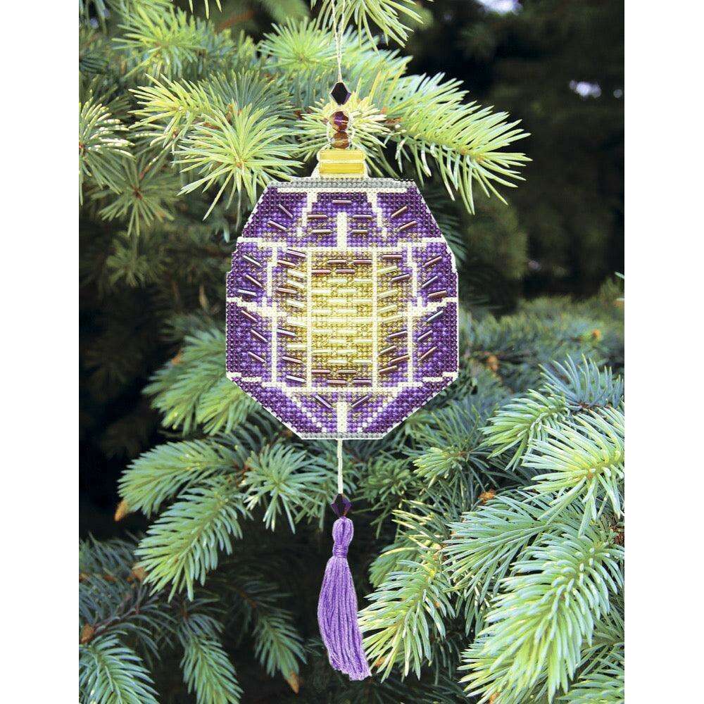 Christmas tree toy. Plastic Canvas Cross-stitch kit T-28C "Colorful lanterns"
