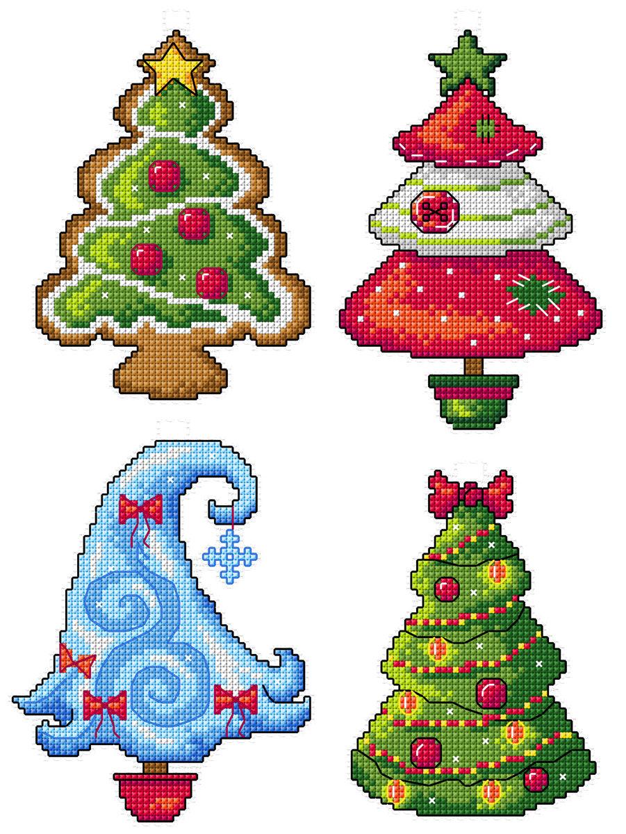 Christmas Trees 141CS Counted Cross-Stitch Kit