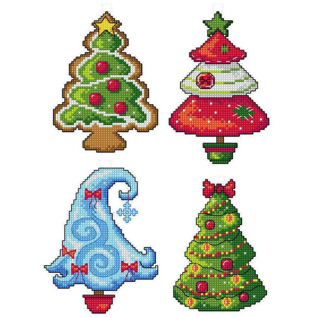 Christmas Trees 141CS Counted Cross-Stitch Kit