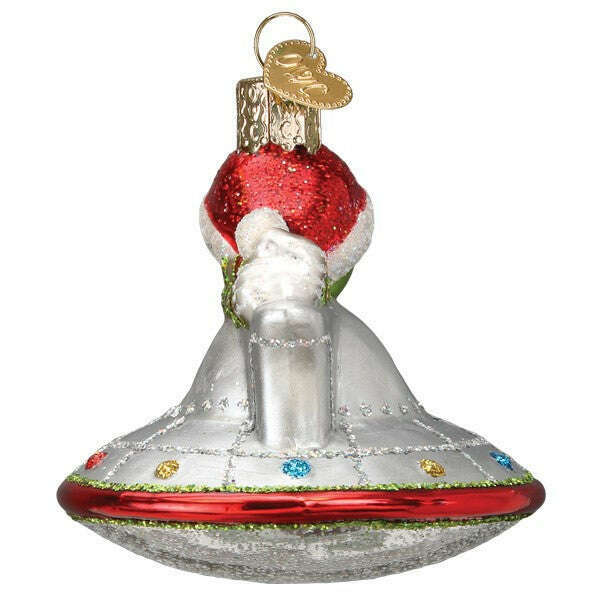 Old World Christmas UFO Blown Glass Ornament