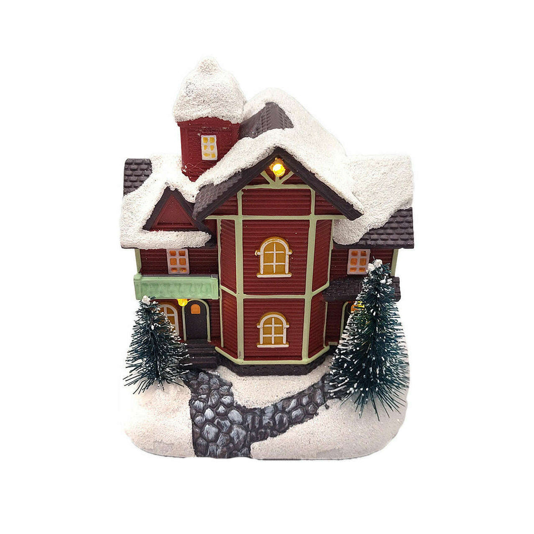Christmas Village House with LED Lights F07M4-38-W221A