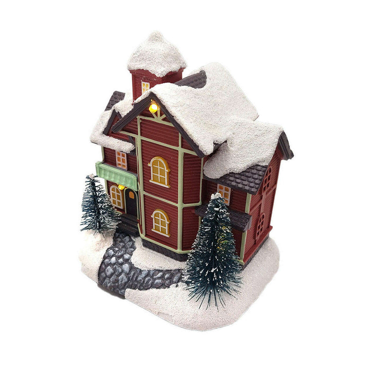 Christmas Village House with LED Lights F07M4-38-W221A