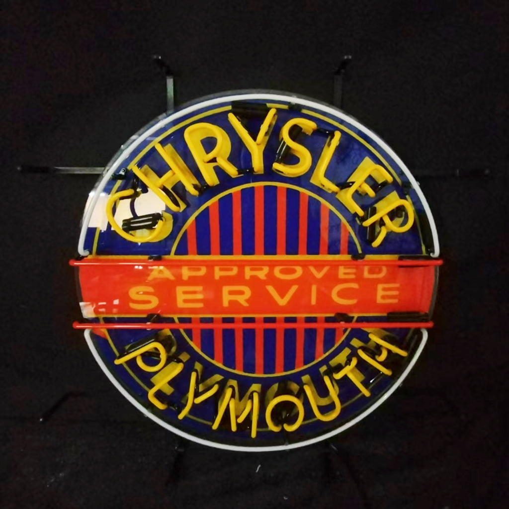 Chrysler Plymouth Auto Car Logo Neon Signs