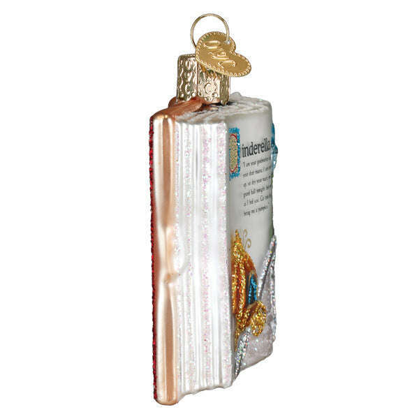 Old World Christmas Cinderella Book Blown Glass Ornament