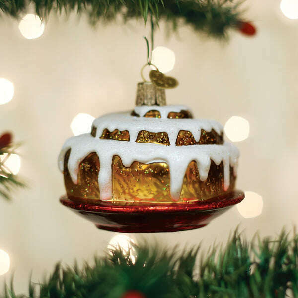Old World Christmas Cinnamon Roll Blown Glass Ornament