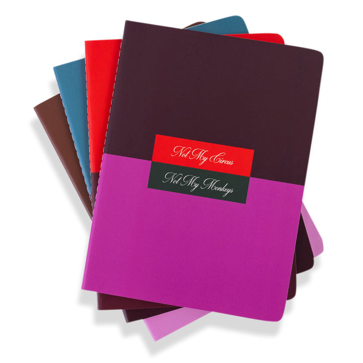 Stitched Notebook S/4 - Colorblock