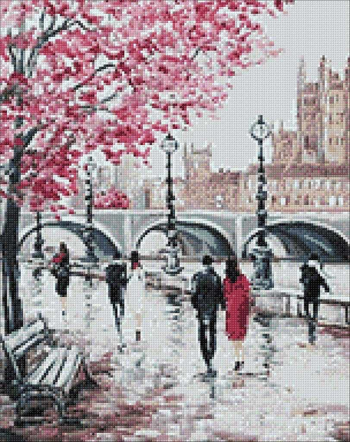 City Bridge WD127 14.9 x 18.9 inches Wizardi Diamond Painting Kit