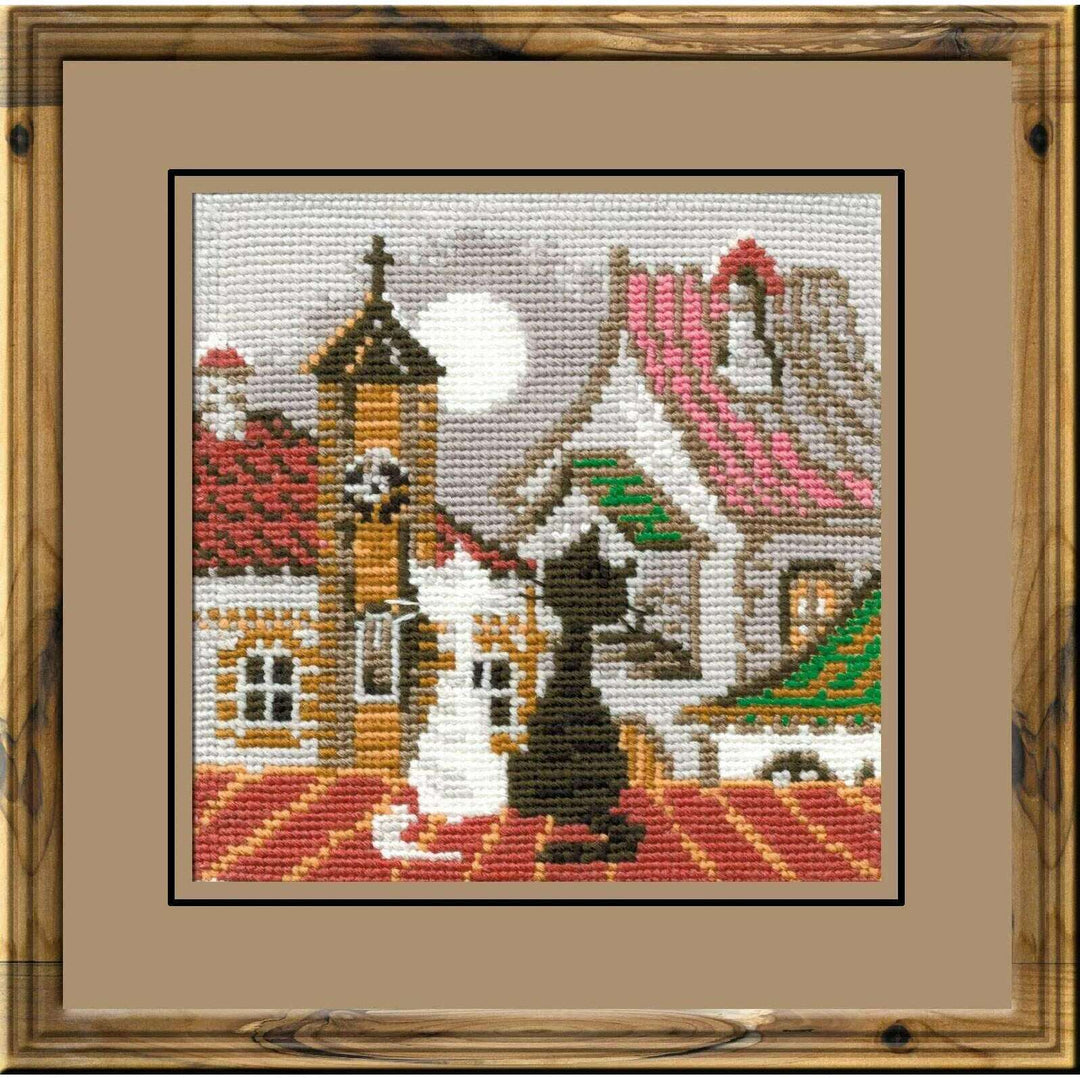 City & Cats Spring R611 Counted Cross Stitch Kit