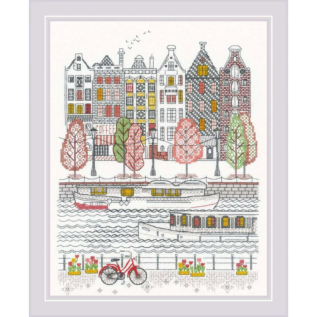 City on Water R2051 Counted Cross Stitch Kit