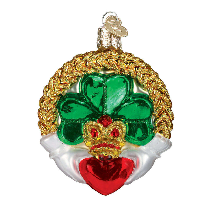 Old World Christmas Claddagh Blown Glass Ornament