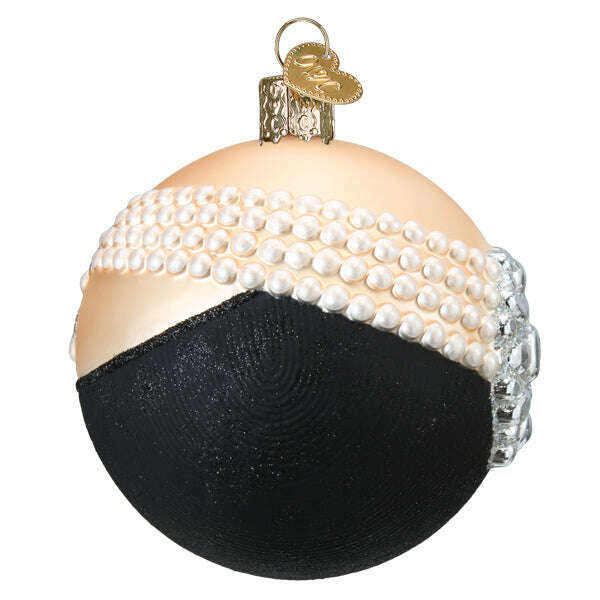 Old World Christmas Classic Audrey Round Blown Glass Ornament