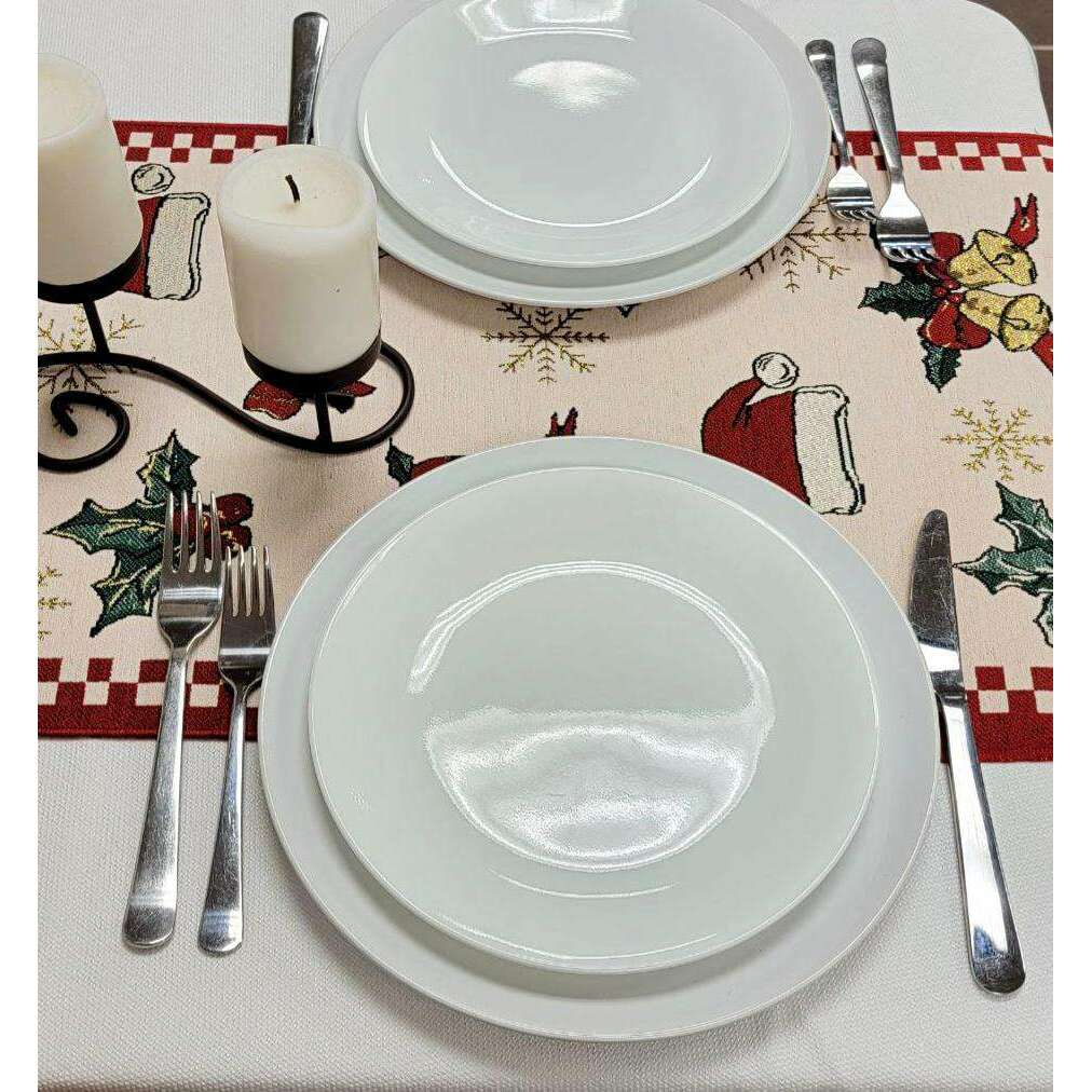 Classic Holiday Ornaments Christmas Table Runner F07M5-10A
