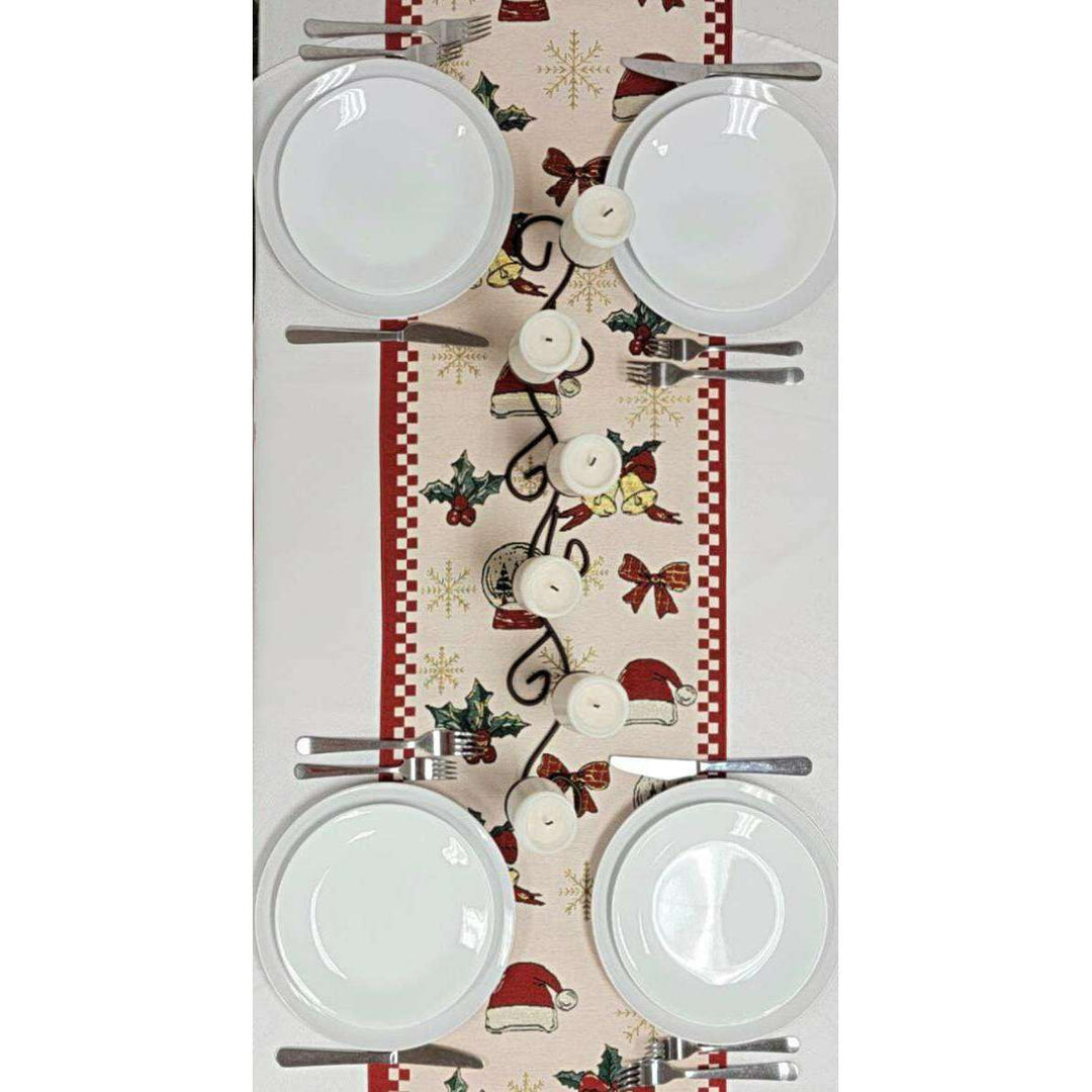 Classic Holiday Ornaments Christmas Table Runner F07M5-10A
