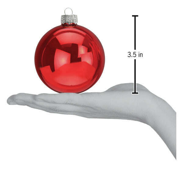 Old World Christmas Classic Balls 3.5 Inch 6-Count Blown Glass Ornament Set