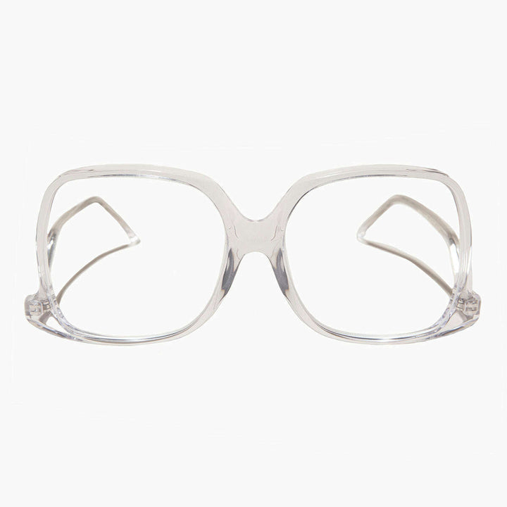 Clear Oversized Reader or Bifocal Glasses - Mia