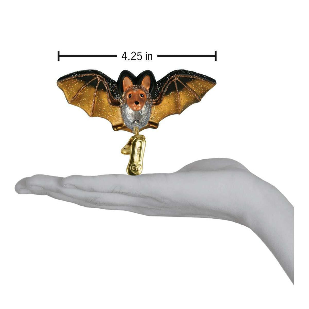 Old World Christmas Clip-on Bat Blown Glass Ornament