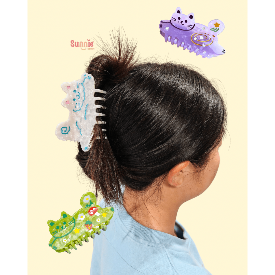 Cloud Cat Hair Claw Clip
