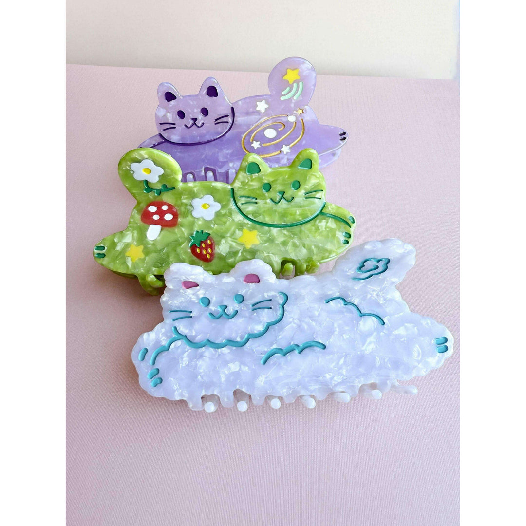 Cloud Cat Hair Claw Clip