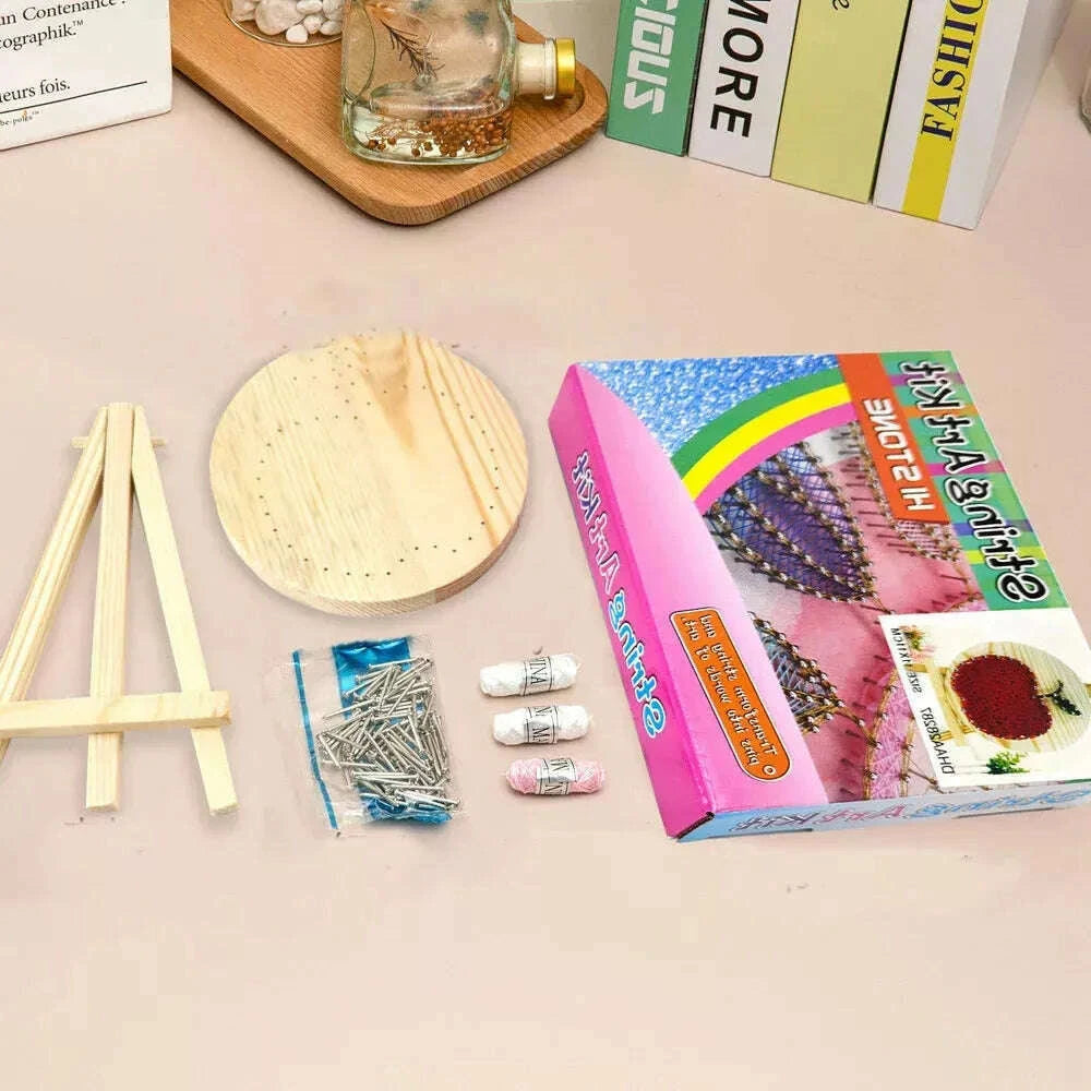 Clover Leaf String Art Kit with Stand. Simple Decorative DIY String Art Craft Kit M1-4 DHAA28288
