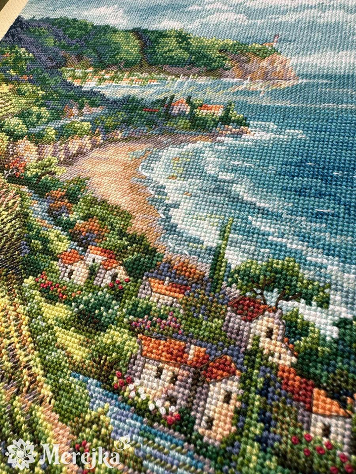 Coastline View K-226 Counted Cross-Stitch Kit