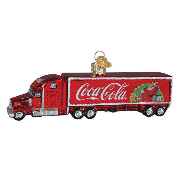 Old World Christmas Coca-Cola Christmas Truck Blown Glass Ornament